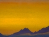 Закат [Догорающий день]. 1944 Sunset [The Fading Day] Картон, темпера. 30,5 х 45,6